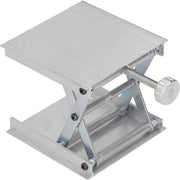 Piattaforma Elevatore Laboratorio con Regolazione di Altezza - Ascensore Manuale - Capacità di Sollevamento 30 kg - Lega di Alluminio - Elevatore Manuale per Laboratorio