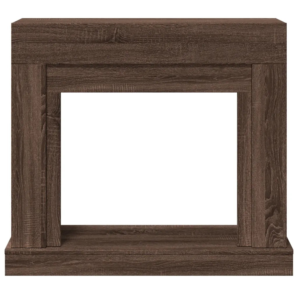 Cornice per Camino Rovere Marrone 100x30x87,5 cm in Truciolato 854568