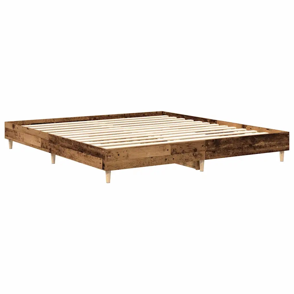 Giroletto senza Materasso Legno Antico 160x200 cm in Truciolato 3329037