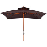 Ombrellone da Giardino e Terrazza ¨C zephmum ¨C Marrone 300x300 cm