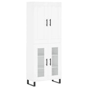 Buffet credenza cassettiera mobiletto mobile contenitore organizer cucina soggiorno salotto alto 69,5 x 34 x 180 cm legno ingegnerizzato bianco 02_0032707