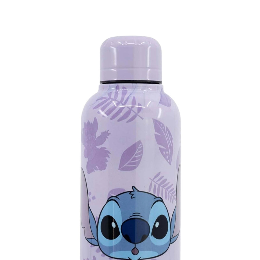 Bottiglia Termica 515ml Stitch Collezione Palms Decorazione Tropicale Viola Disney