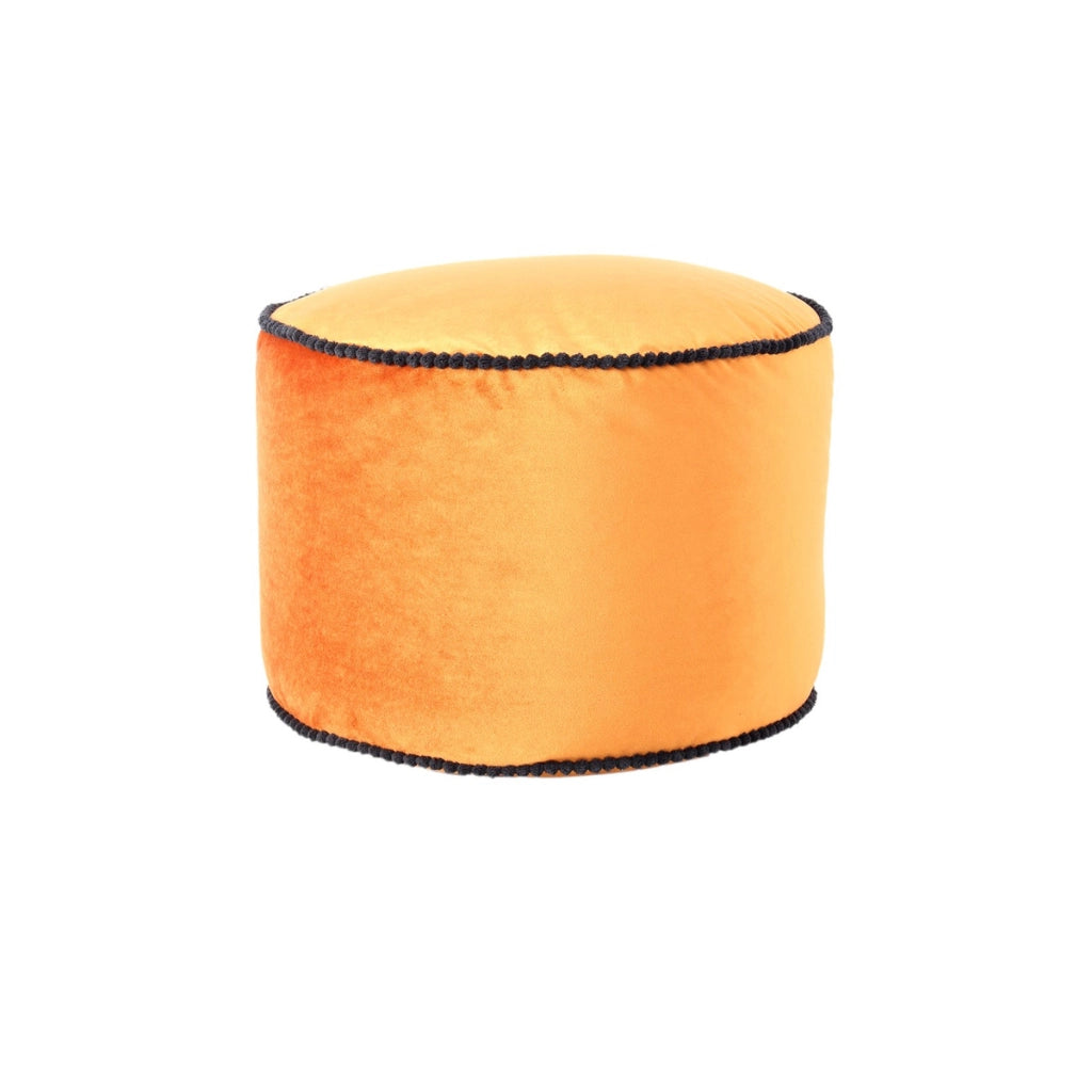 Pouf in velluto Taj Mahal color Bronzo