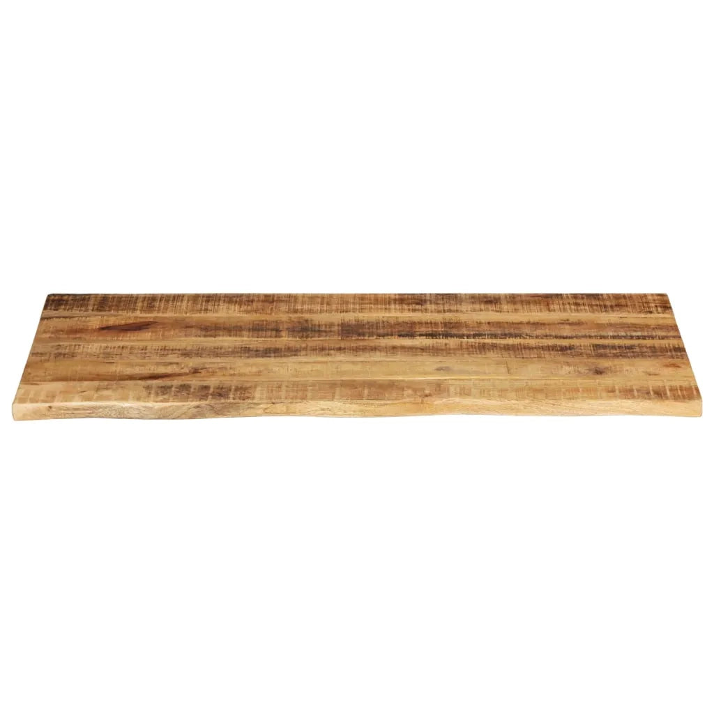 Piano Tavolo 100x60x2,5cm Bordi Vivi Legno di Mango Grezzo