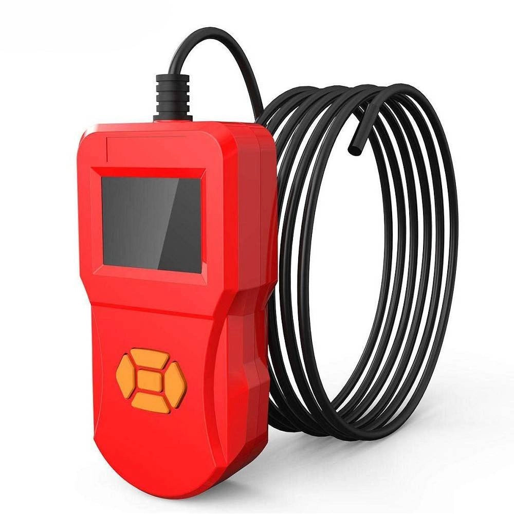 Trade Shop - Telecamera Con Monitor Endoscopica 3mt 8mm Flessibile Lcd 2.4" Ip67 -