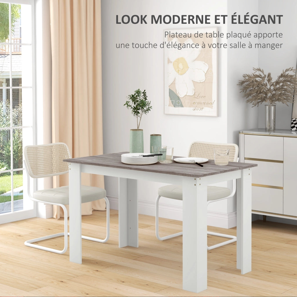Tavolo da pranzo allungabile moderno ¨C zephmum ¨C grigio 120x69x75cm