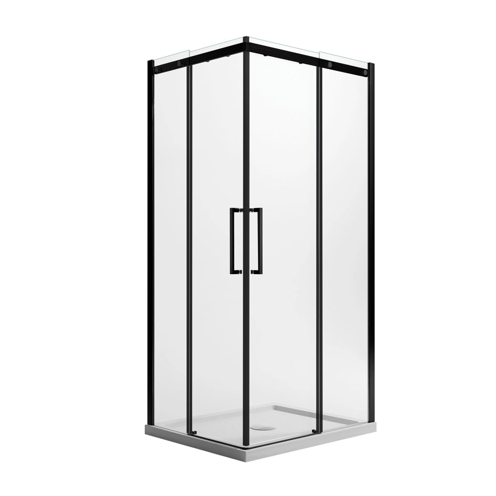 Box Doccia Rettangolare 90x110 CM 198 CM Vetro Trasparente 8 MM Destra con EasyClean mod. Prime Bla Corner