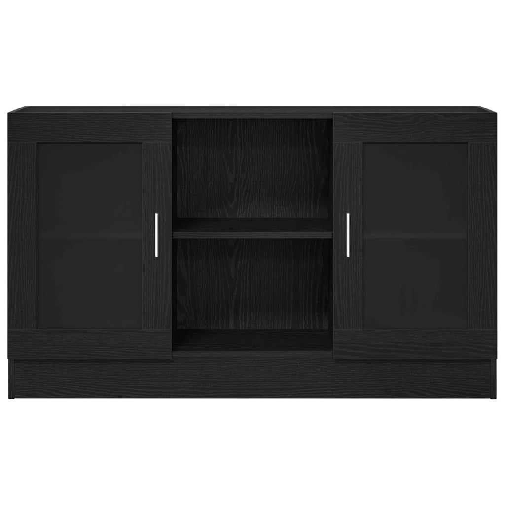 Credenza Rovere Nero 120 x 30,5 x 70 cm Legno multistrato 862522