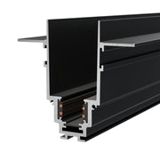Barra Magnetica da Incasso 200 cm per Sistema Illuminazione Binario  Nero