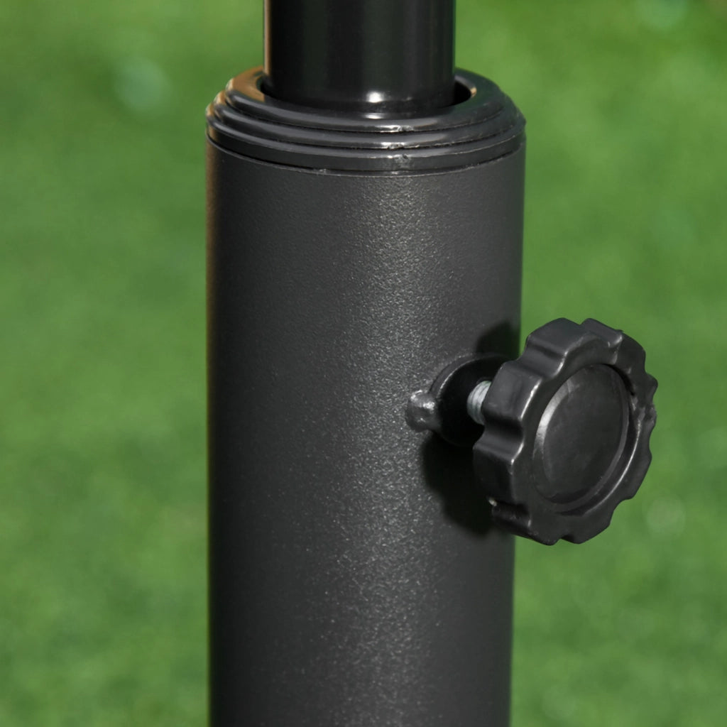 Base per Ombrellone Rotonda in Plastica ¨C zephmum ¨C Nero ?48x34 cm 13kg