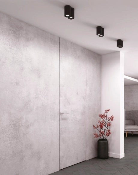 Faretto soffitto nero doppio BASIC ROUND 2xGU10 Maxlight