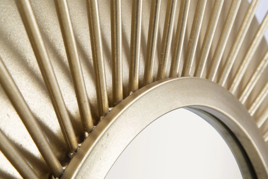 Specchio Eye Glam 75x8x110,5 cm in Ferro e MDF Oro