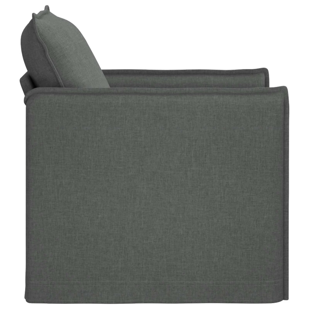 Divano Grigio scuro 195 x 82 x 85 cm Tessuto