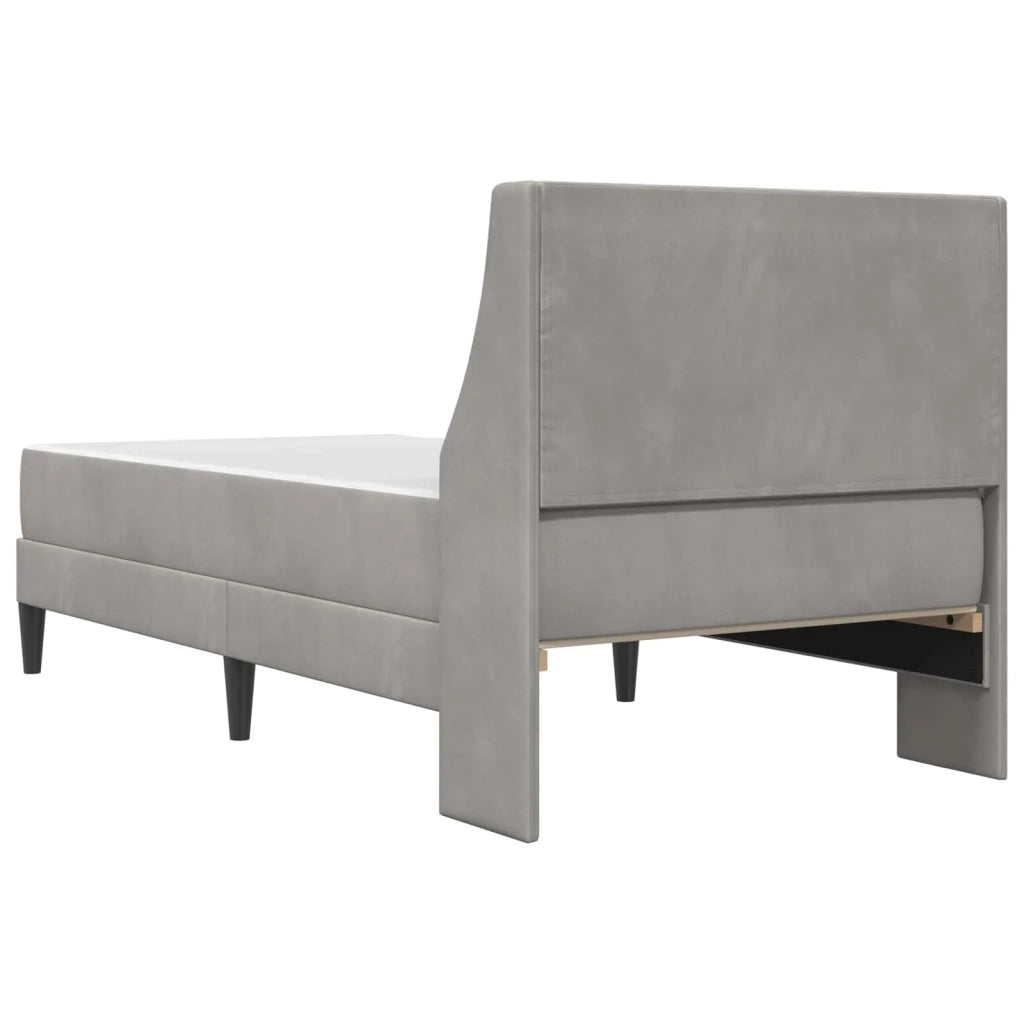 Struttura letto con materasso Grigio chiaro 100 x 200 cm 3414777