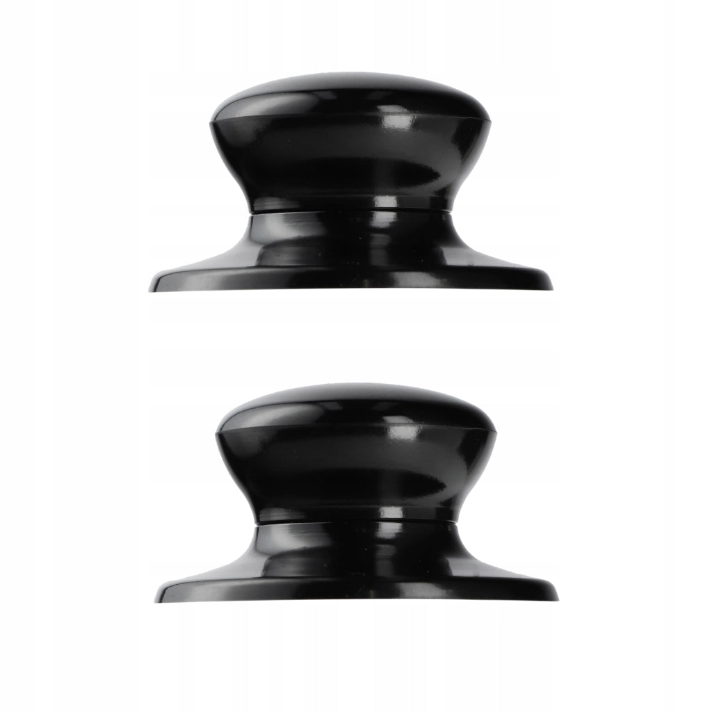 Pomello per coperchio KADAX, pomello per coperchio pentola, pomello per padella, nero, 2 pezzi
