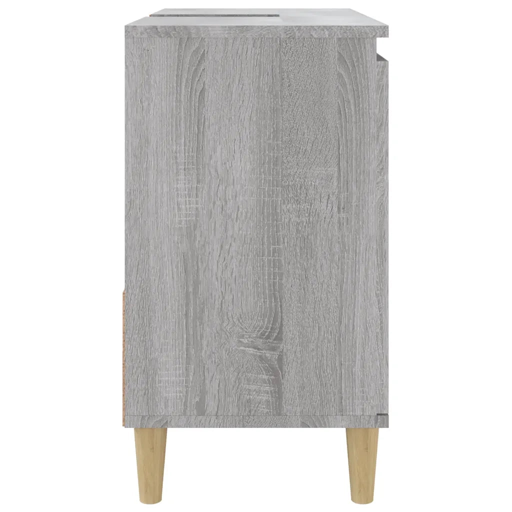 Armadietto Bagno | Armadio da bagno Grigio Sonoma 65x33x60 cm in Legno Multistrato