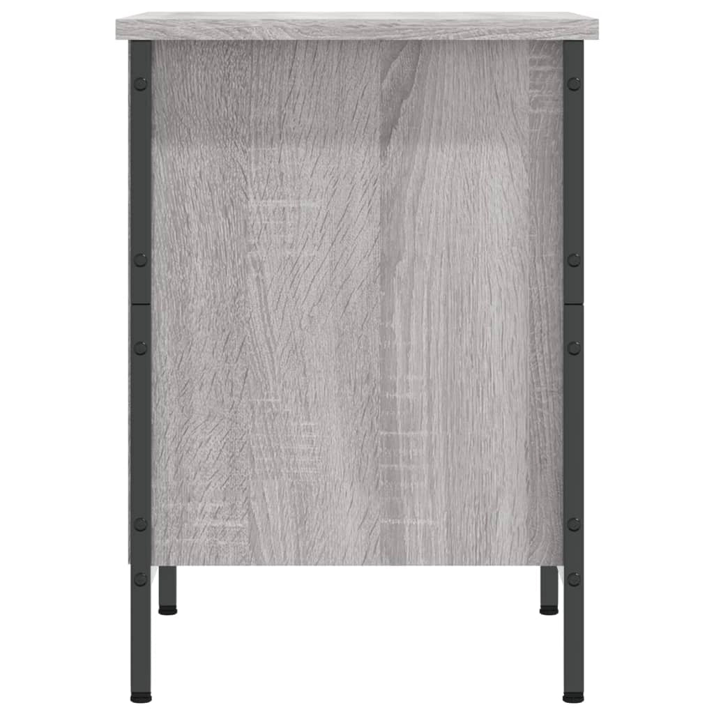 Scarpiera mobile contenitore per scarpe mobile per ingresso/corridoio/soggiorno legno Sonoma 38 x 35 x 50 cm grigio 02_0022063