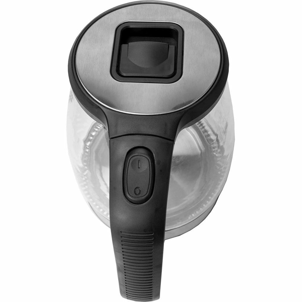 Trade Shop - Bollitore Elettrico In Vetro 2 Lt 2200w Spegnimento Automatico Per Caffè Solubile Tisane -