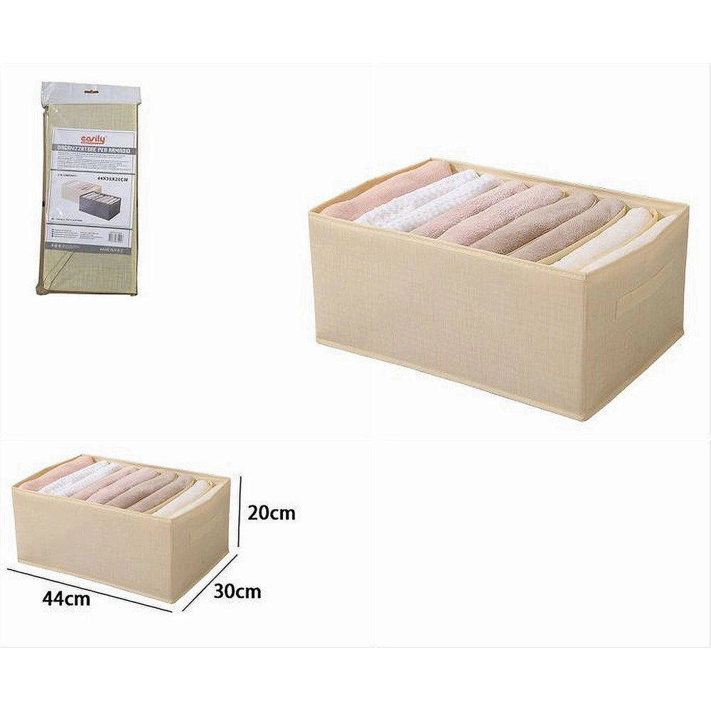 Trade Shop - Organizer Salvaspazio Armadi Pieghevole 9 Scomparti Contenitore 44x20x30cm 87404 -