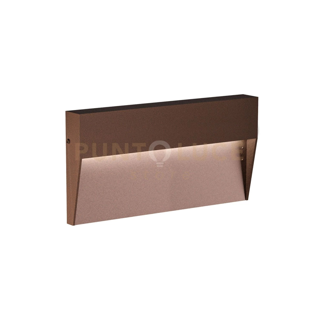 GES1172C- SEGNAPASSI IN ALLUMINIO LED 3000K 370LM 6W COLORE RUGGINE
