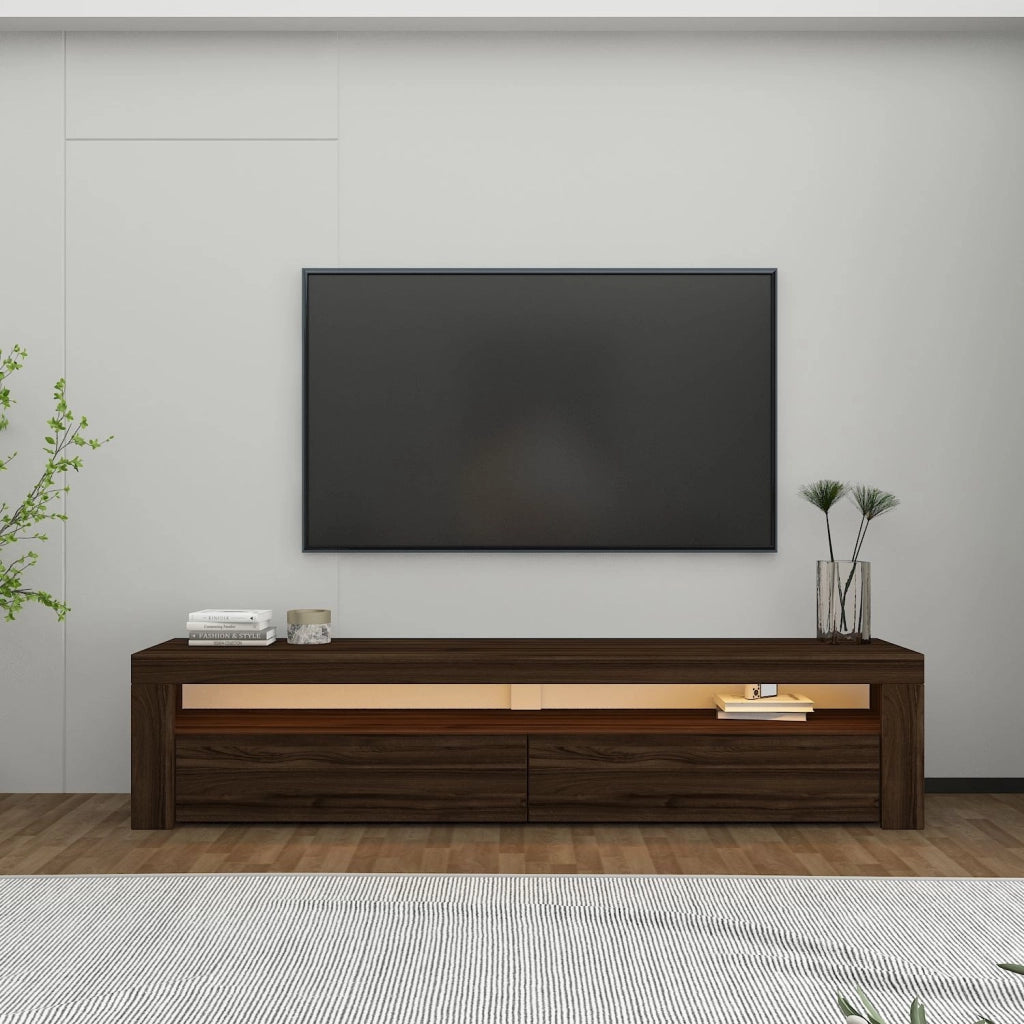 Porta TV in legno "Bati" - 150 x 36 x 46 cm - Marrone