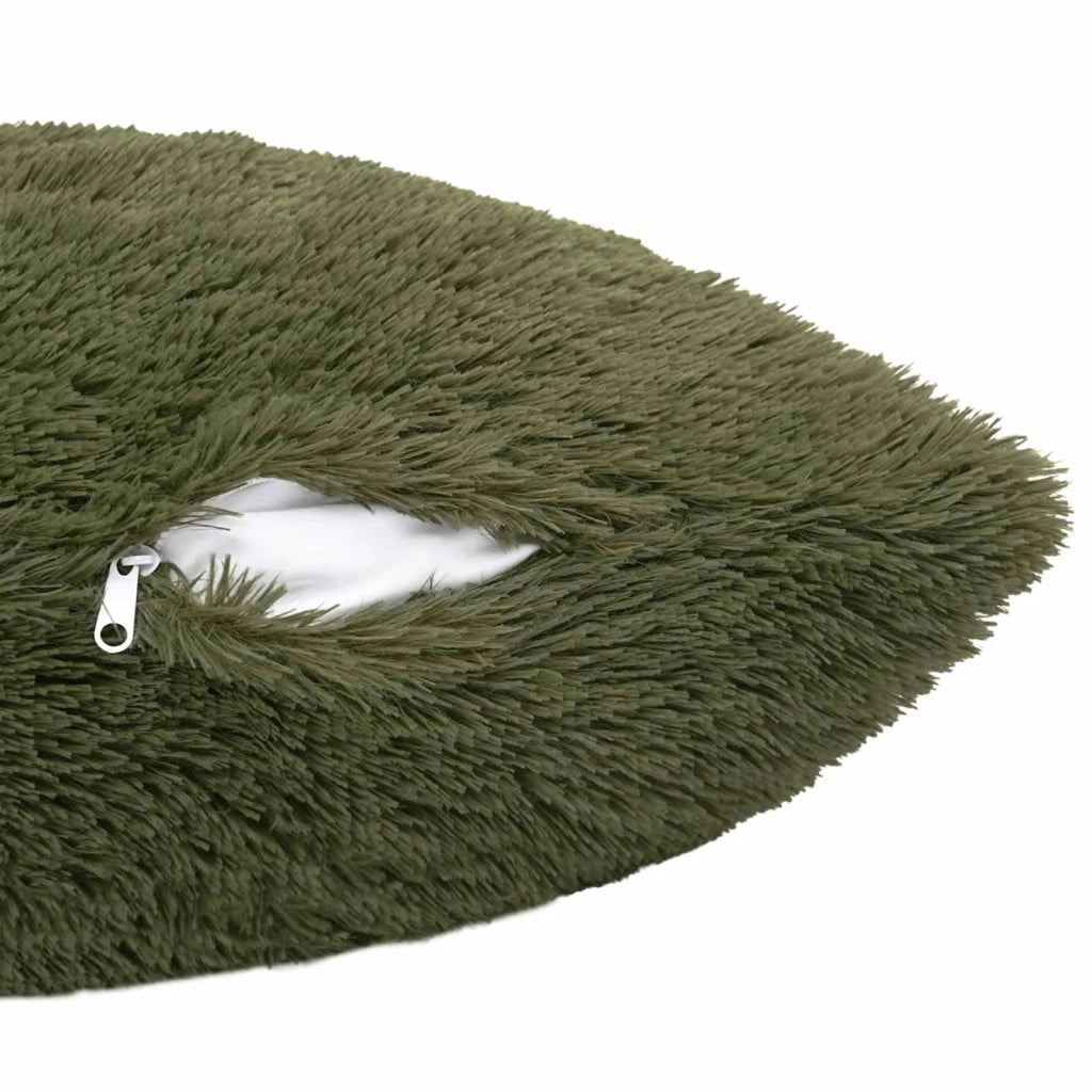 Cuscino con cuscino HEERLEN 2 pz Verde Fleece PV 926746