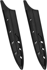 Due coperture per coltello per coltelli da cucina da 5 pollici - protezione dalla lama e protezione contro la taglia - nero
