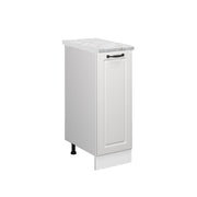 Armadio cucina dispensa alto R-Line Bianco rustico/Bianco 30 cm PL Marmo Vicco