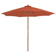 Ombrellone da esterno con palo in legno 300 cm terracotta 02_0008250