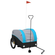 Rimorchio da Bici Nero e Blu 45 kg in Ferro CFW9718161