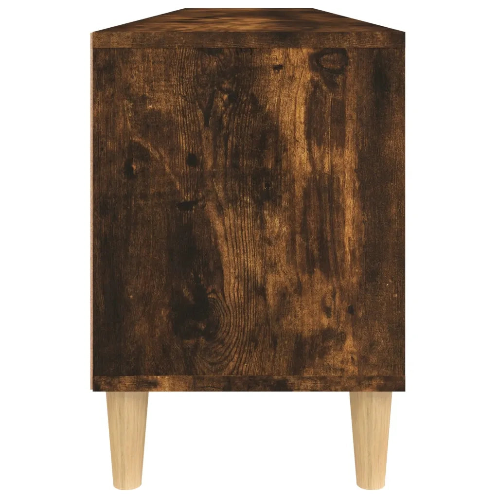 Mobile Porta TV-Mobile per TV-Credenza TV Rovere Fumo 150x30x44,5 cm in Legno Multistrato 500686