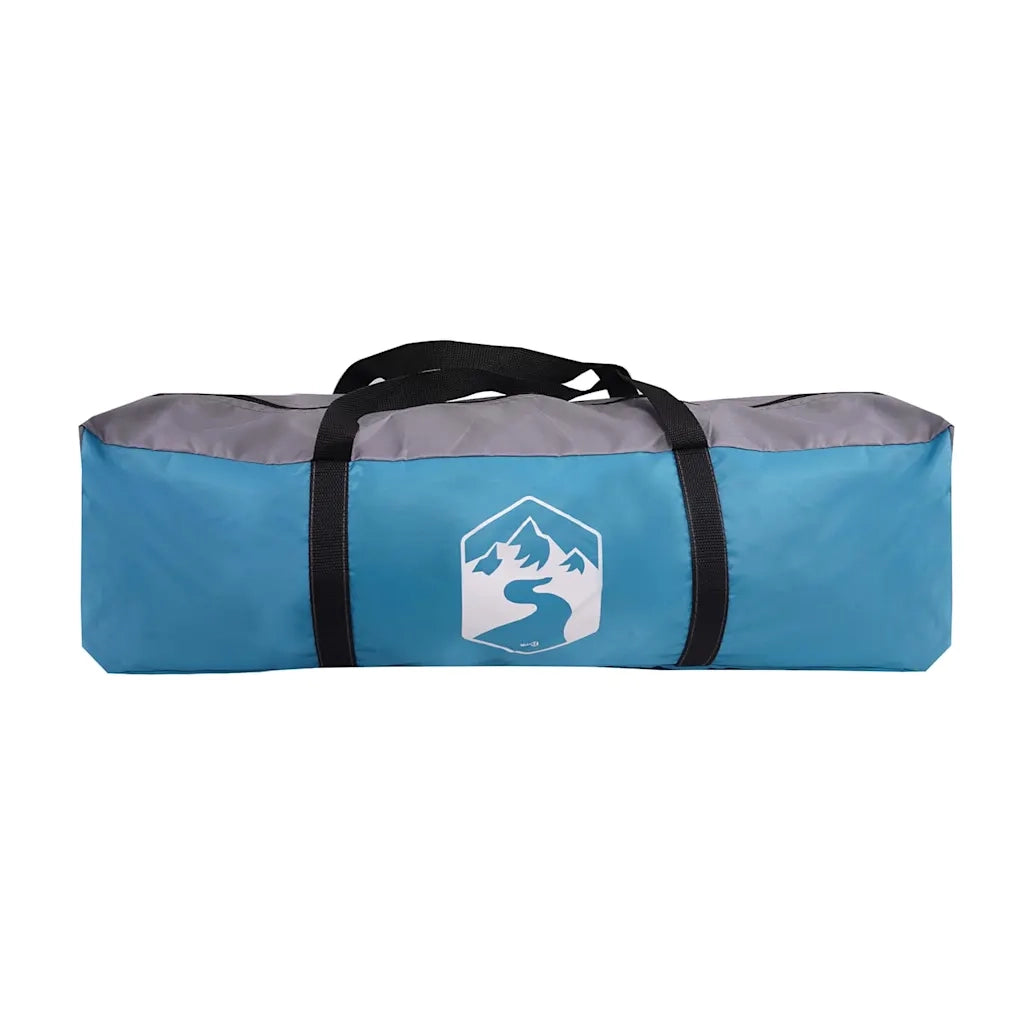 Tenda da Campeggio a Cupola per 4 Persone Blu Impermeabile