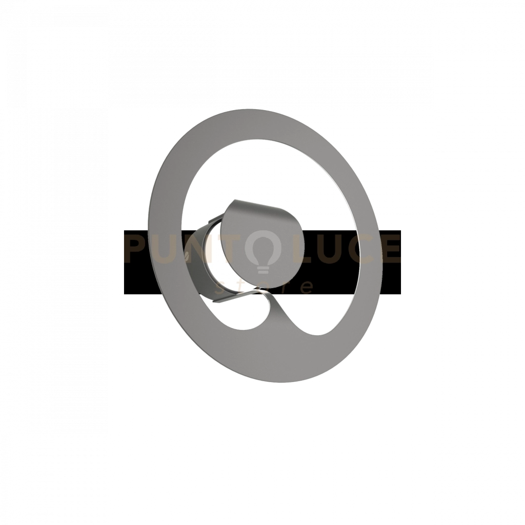 FUEL APPLIQUE-PLAFONIERA 1 LUCE GRIGIO ANTRACITE 1170-1-GA