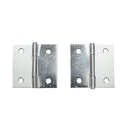 Set di 2 cerniere invisibili naturali – 50 × 50,5 mm con viti
