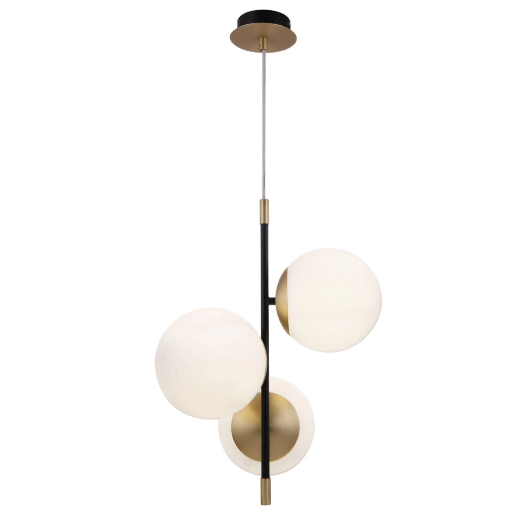 Lampada pendente Modern in Metallo e Vetro Nostalgia Opaco Oro
