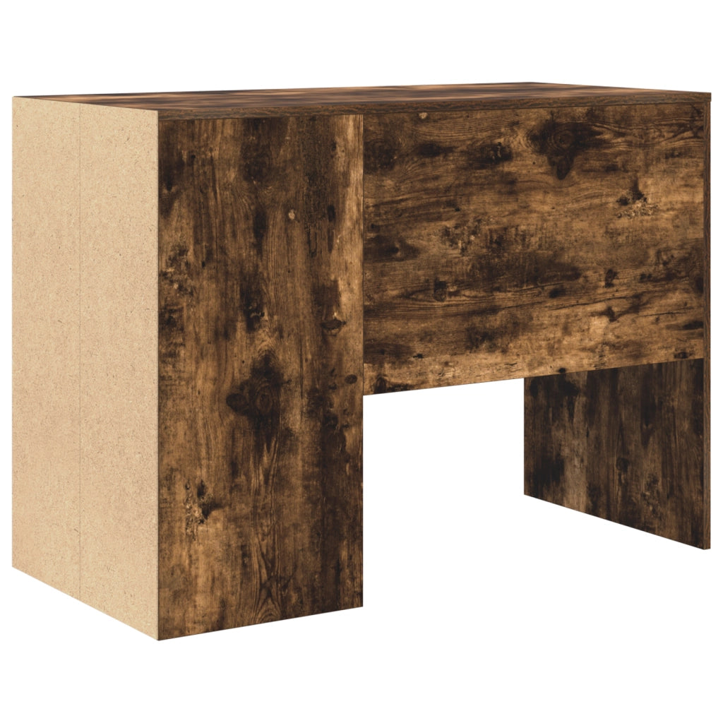 Scrivania Rovere Affumicato Legno Ingegnerizzato Media Scrivania