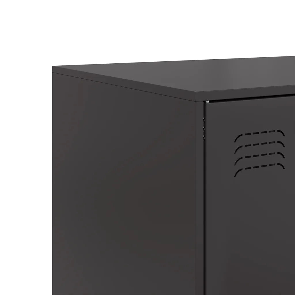 Credenza Nera 67x39x95 cm in Acciaio 841805