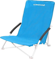 Campingstraordinario pieghevole con borsa a tracolla - sedia da spiaggia pieghevole in tessuto Oxford blu 150 kg sostenibile 56 x 53 x 64 cm