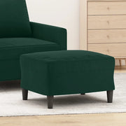 Poggiapiedi Verde Scuro 60x50x41 cm in Velluto