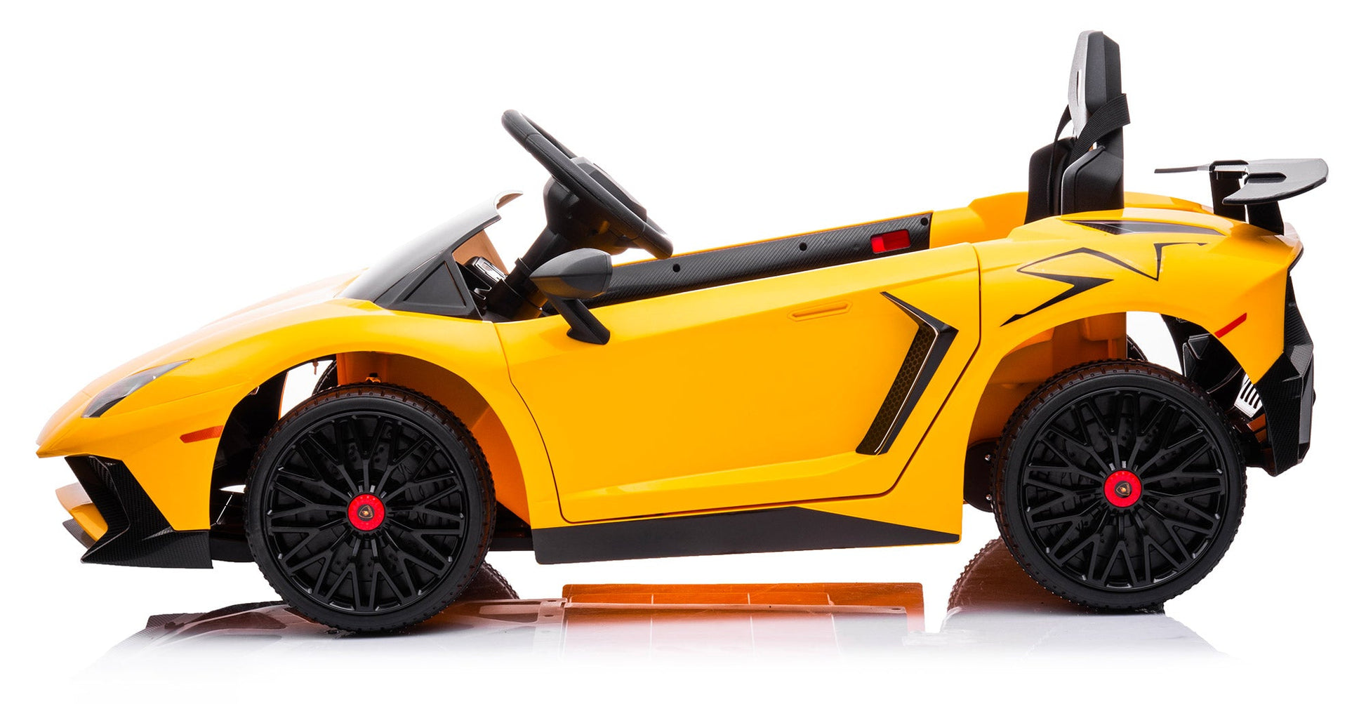 Macchina Elettrica per Bambini 12V con Licenza Lamborghini Aventador Gialla