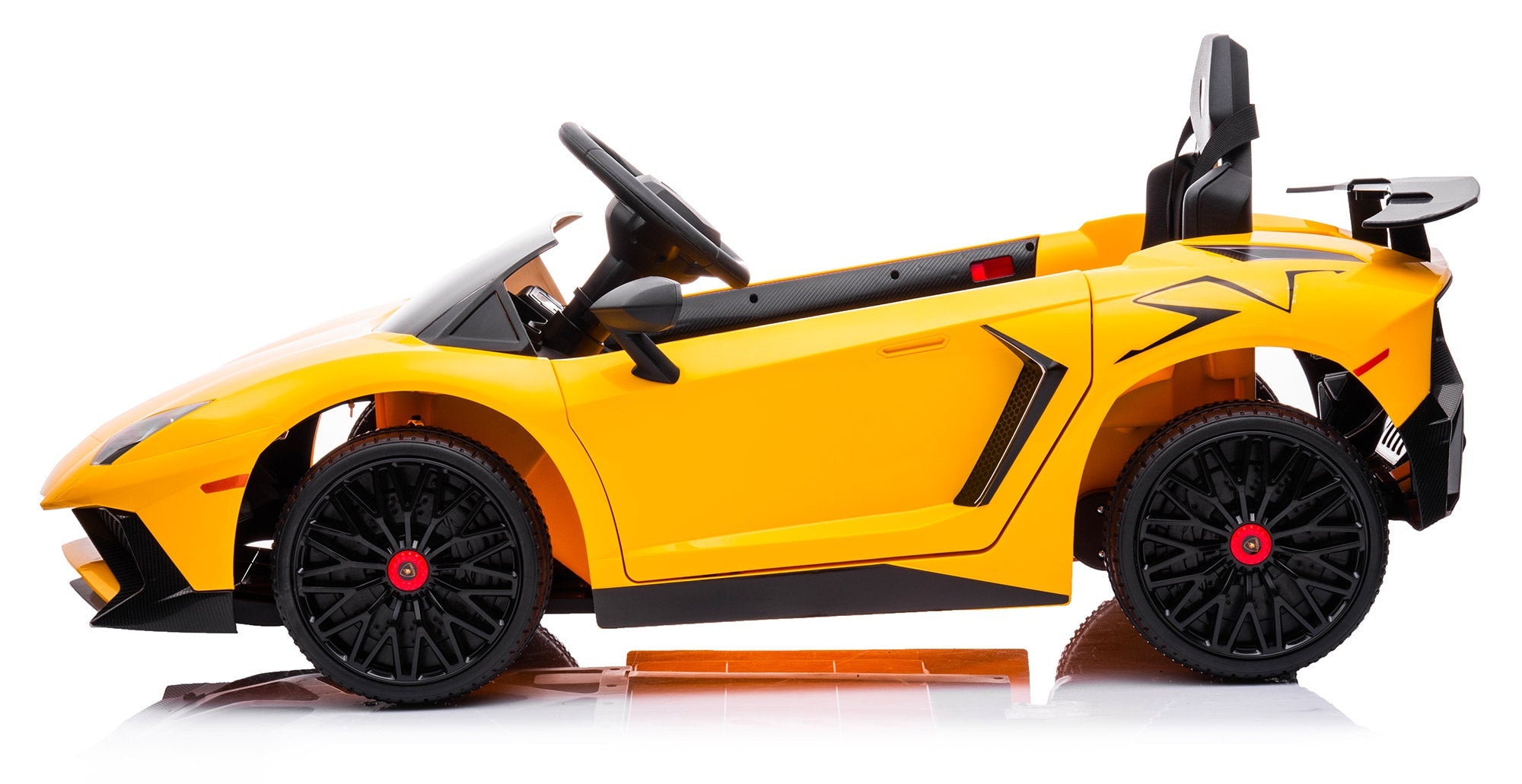 Macchina Elettrica per Bambini 12V con Licenza Lamborghini Aventador Gialla