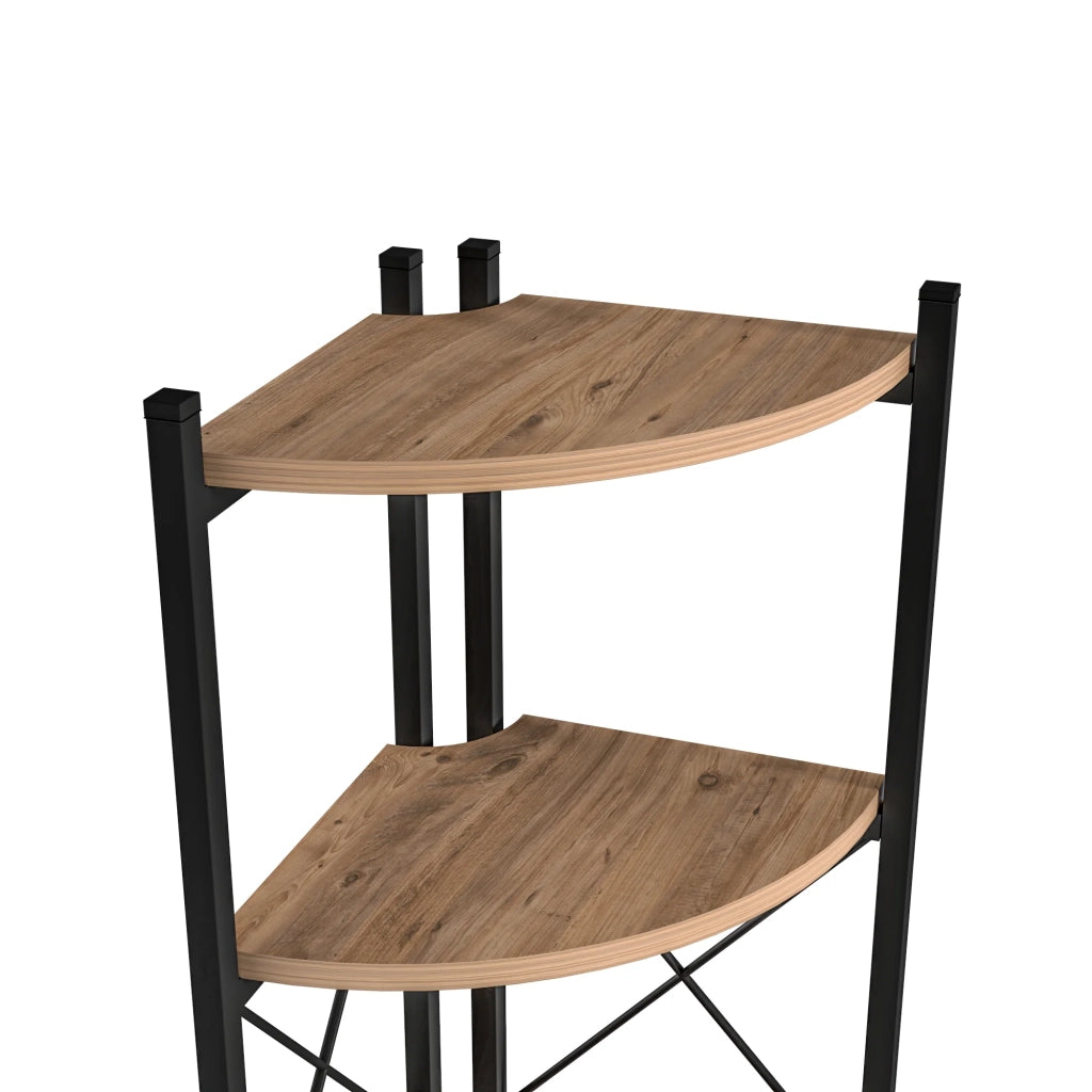 Scaffale per piante a 6 ripiani 160 x 30 x 30 cm effetto legno nero 03_0007721