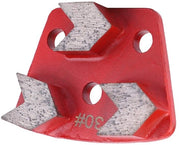 Schiaccia Slijpe Trasversale - Dischi Slijpo Segmentati - Sfregio a Diamante - 9x7x6 cm - 3 Pezzi - Grit #30 - Disco Sfregio