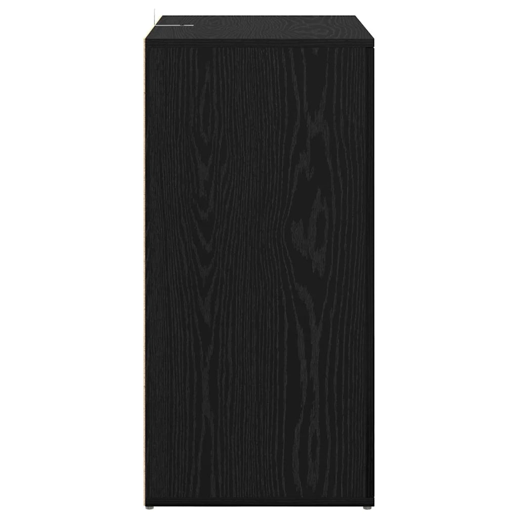 Credenza-Buffet-Armadio da cucina Rovere Nero 59 x 39 x 80 cm Legno multistrato
