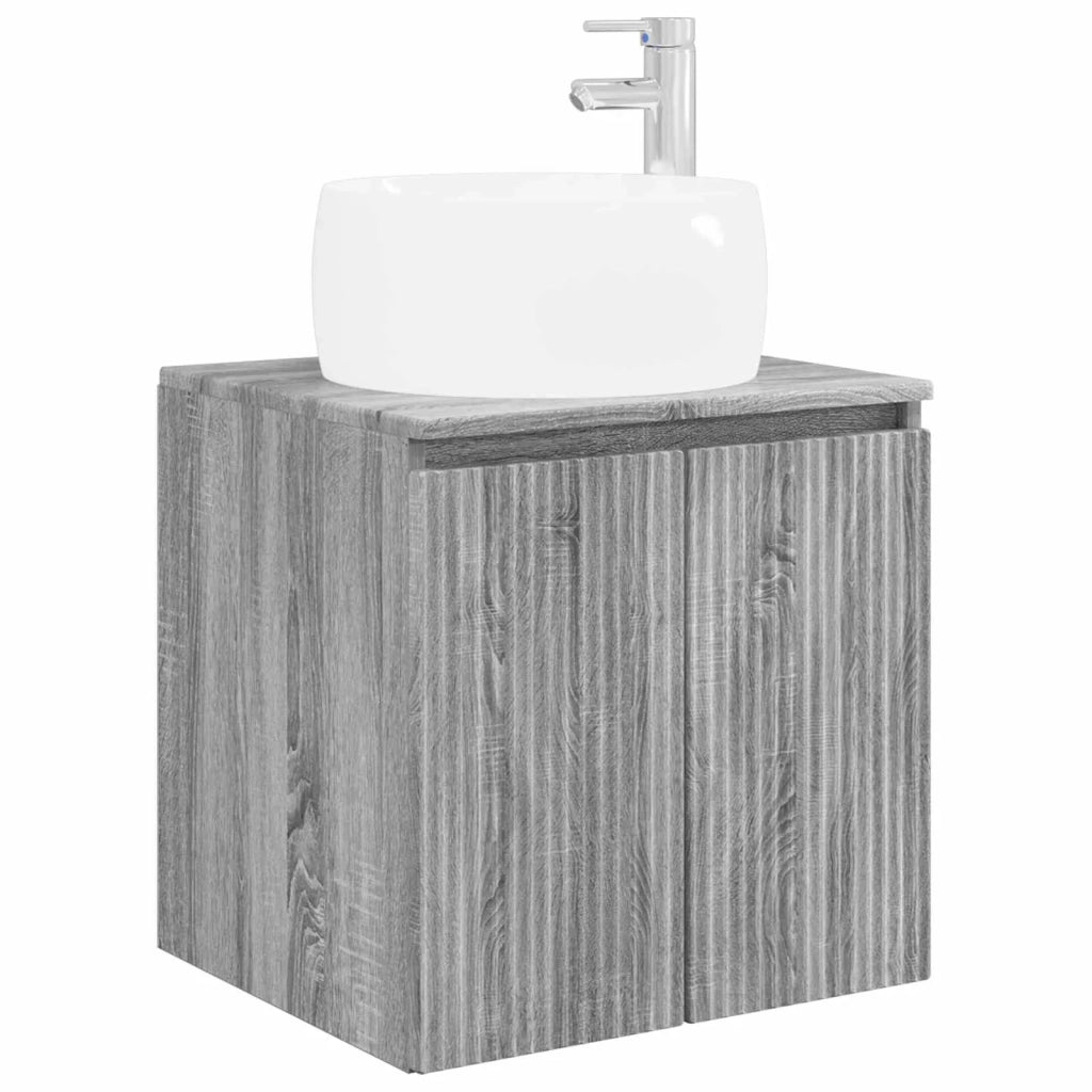 Set di Armadi da Bagno 3 pz Sonoma grigio 49,5 x 44,5 x 66 cm 3405723