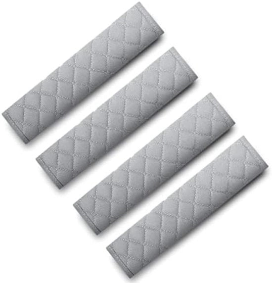 Set di cuscini per auto per bambini, insieme di 4 cuscini per schiena per cinture di sicurezza, cuscini protettivi con tasche in velluto per comfort durante il viaggio