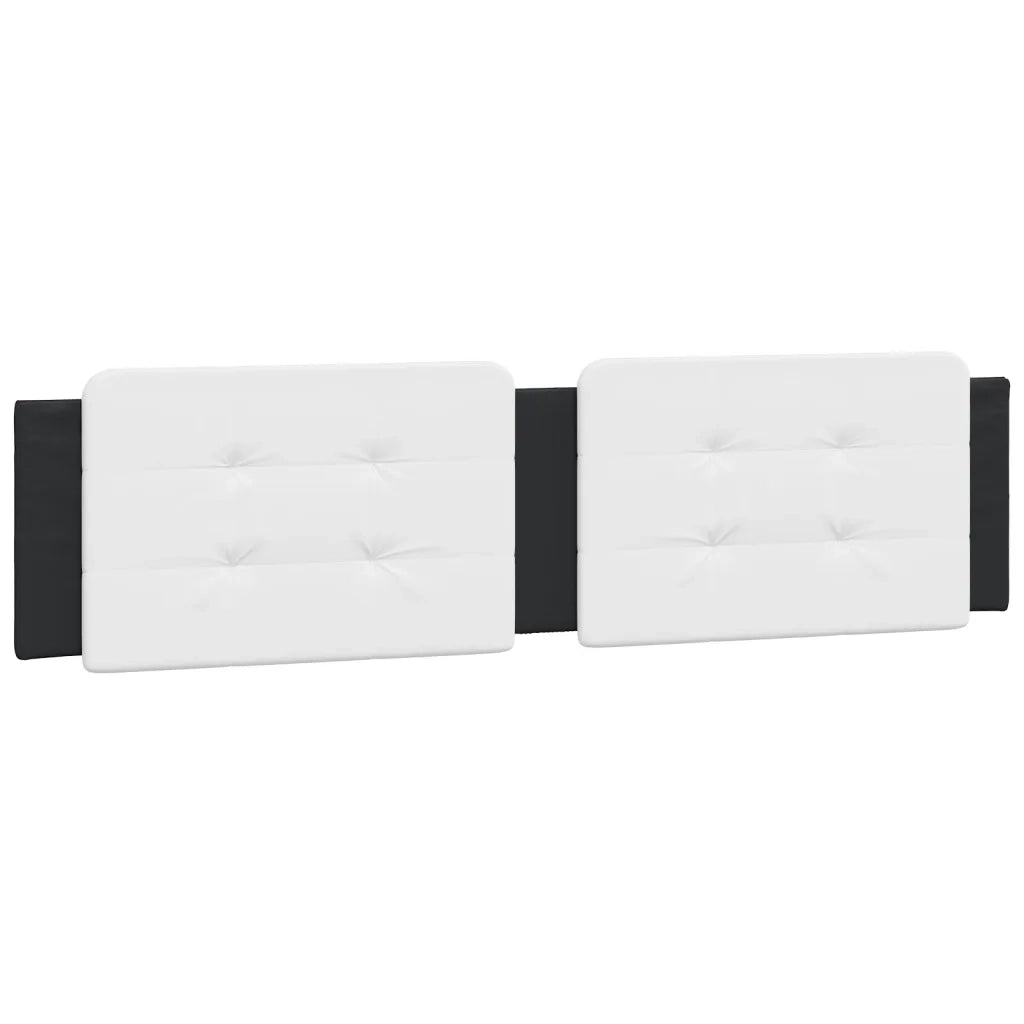 vidaXL Giroletto con Luci LED Nero e Bianco 200x200 cm in Similpelle