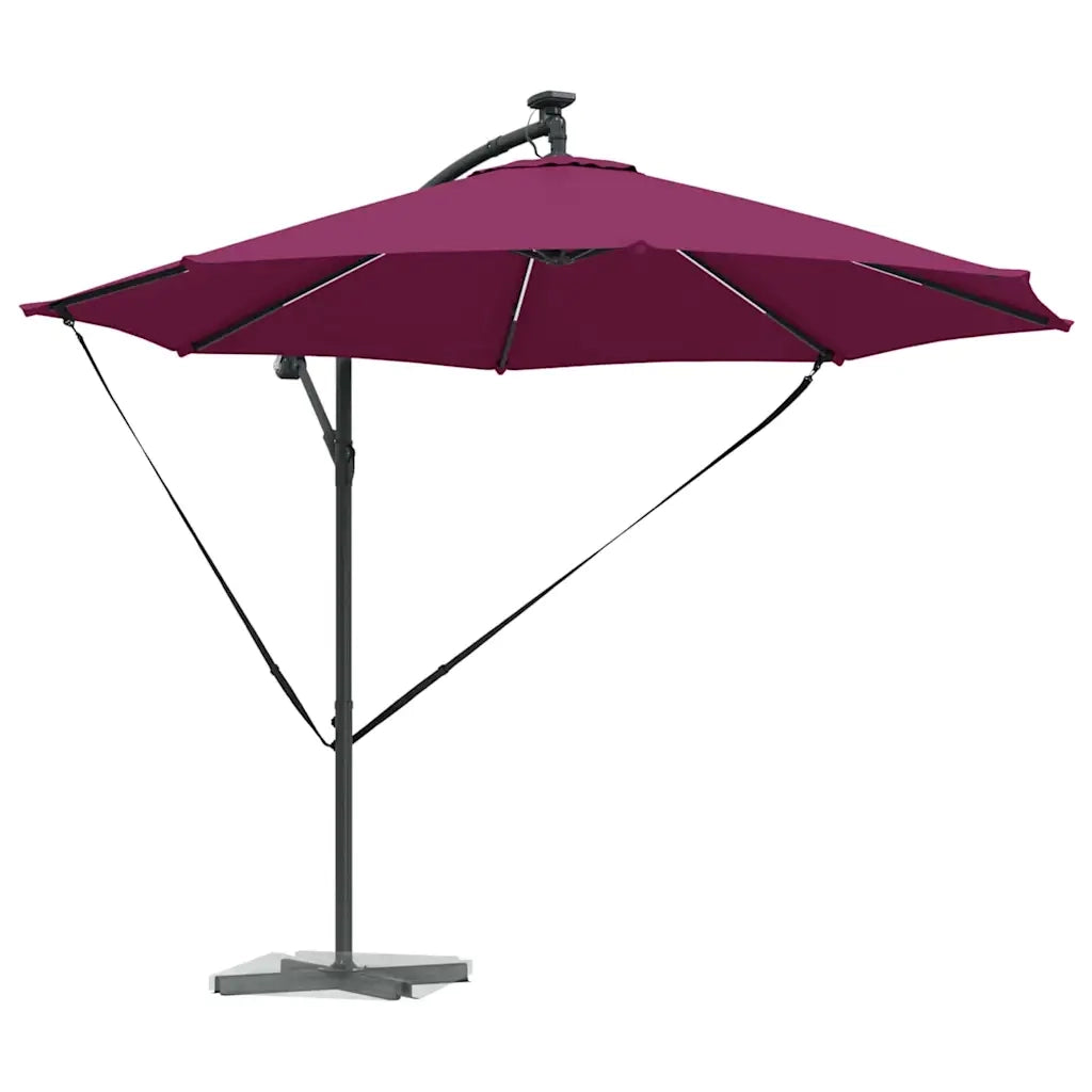 Ombrellone-Ombrello da giardino balcone Rosso Bordeaux 294 x 294 x 248 cm