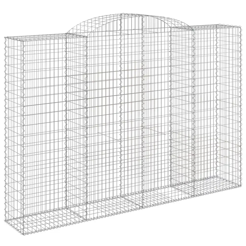Cesti Gabbioni ad Arco 12 pz 300x50x200/220 cm Ferro Zincato 3146801