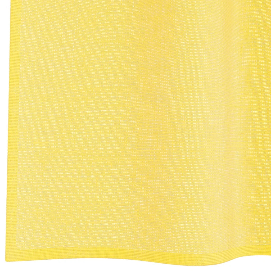 vidaXL Tende in Voile con Passanti 2 pz Giallo 140x260 cm